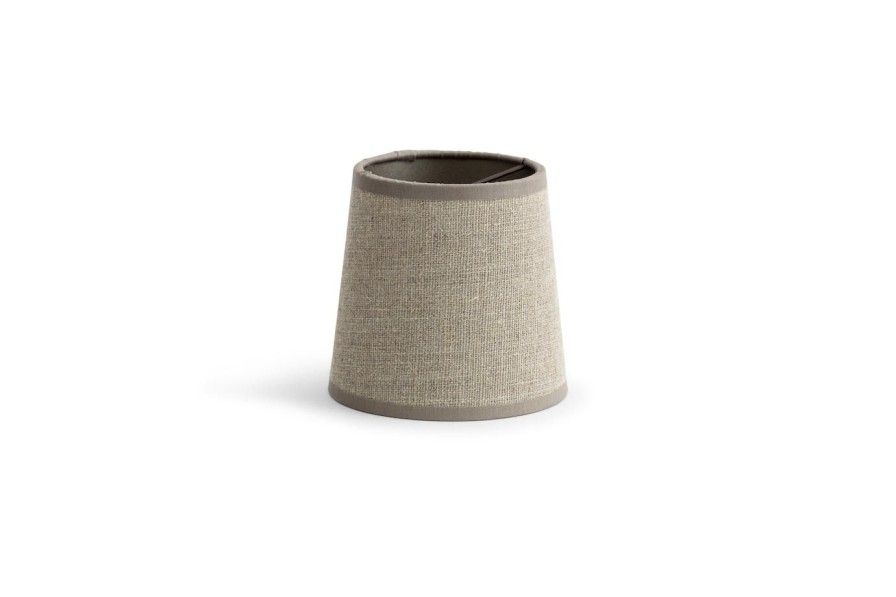 Luminaires Flamant  | Clips, Abat-Jour, Naturel Et Argent, Cylindrique, 10 Cm