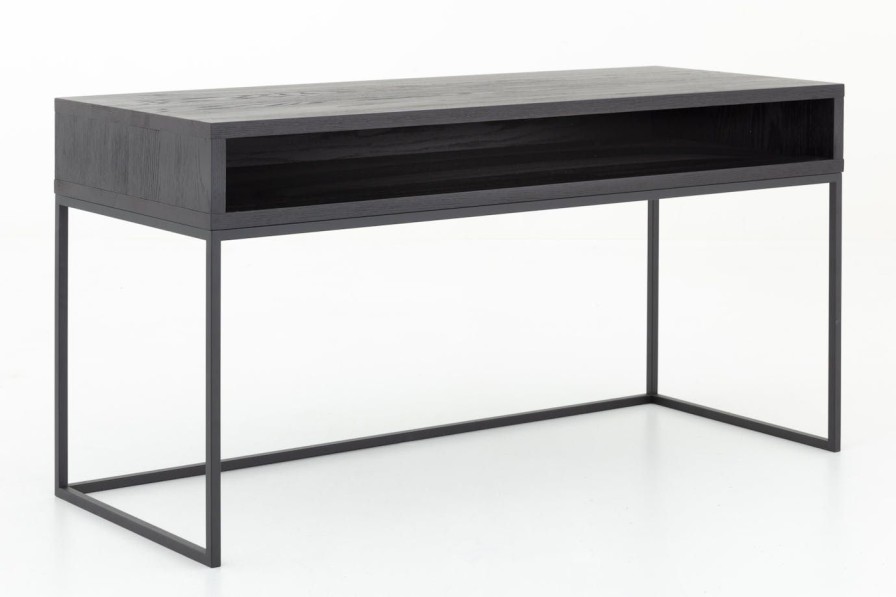 Meubles Flamant  | Armand, Bureau, Chene Noir Et Metal