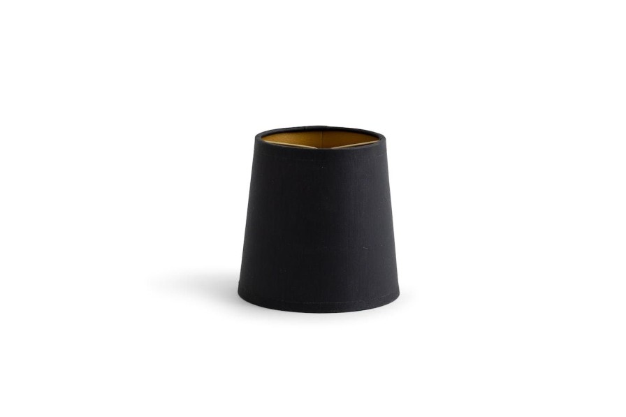 Luminaires Flamant  | Clips, Abat-Jour, Noir Et Or, Cylindrique, 10 Cm